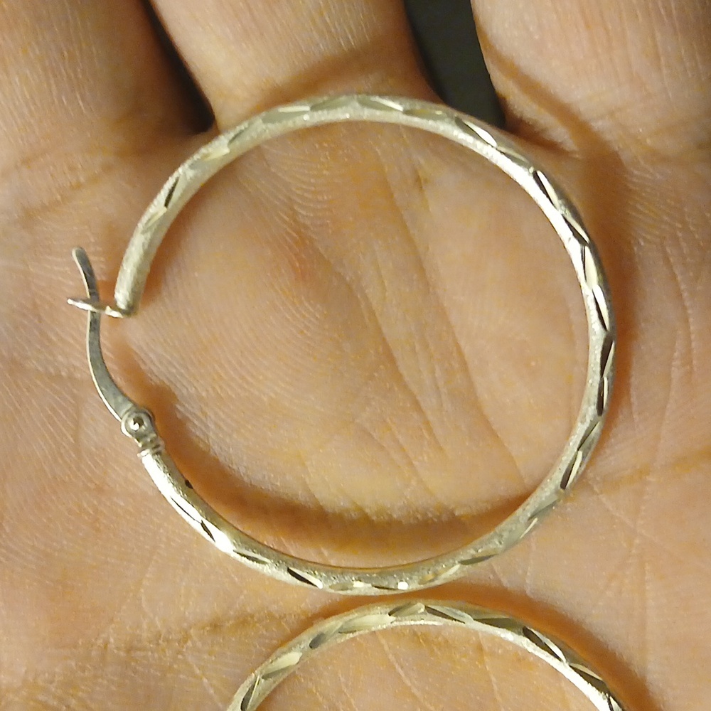 925 Hoop Earrings - Picture 5 of 8
